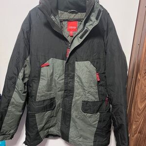 IZOD Men's Black and Gray Jacket